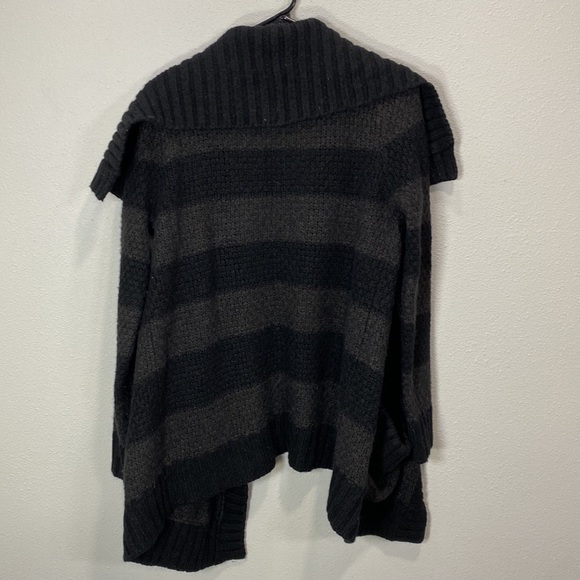 Vince Alpaca Wool Sweater cardigan gray open front - Picture 4 of 6